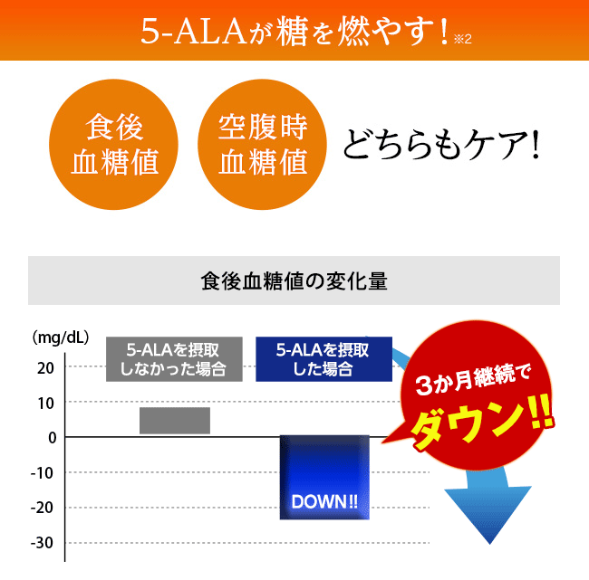 5-ALAが糖を燃やす！