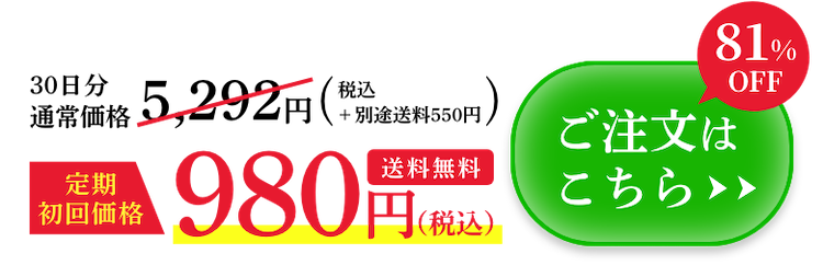 30日分通常価格5,292円→定期初回価格980円（税込）送料無料[81%OFF] ご注文はこちら